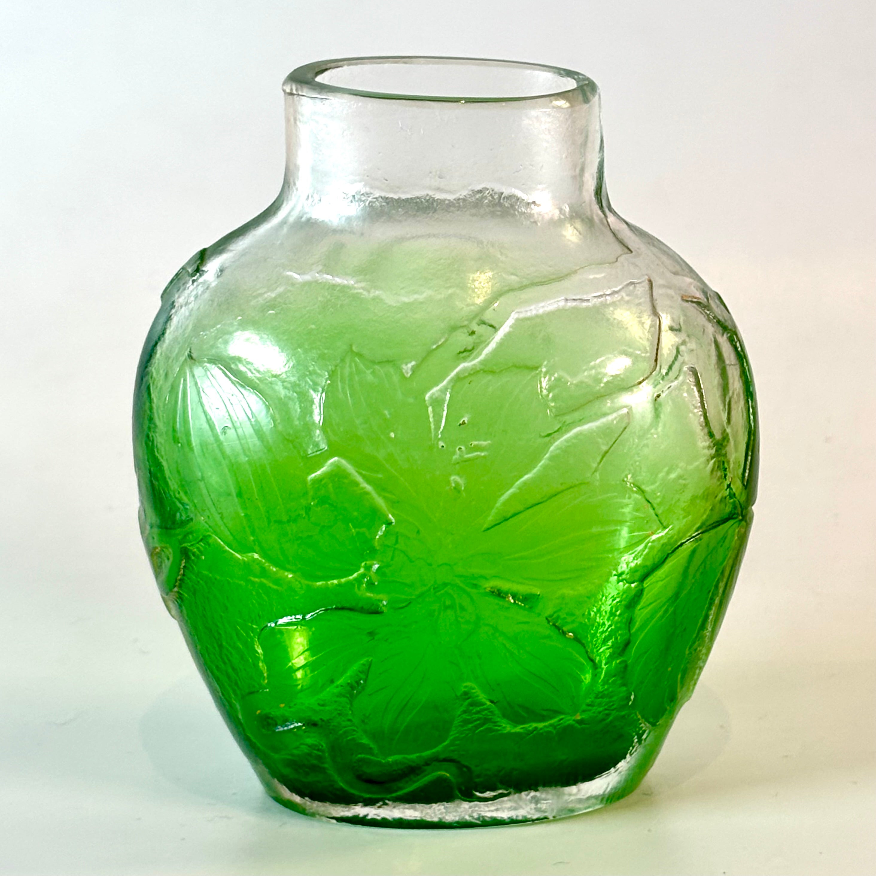 Vintage Daum Nancy Glass Flower Vase