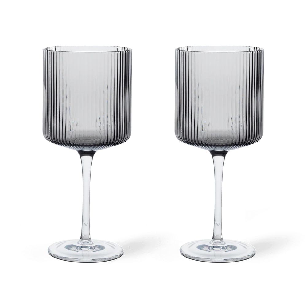 Ferm Living Ripple Red Wine Glasses