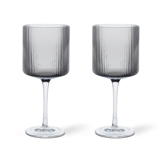 Ferm Living Ripple Red Wine Glasses
