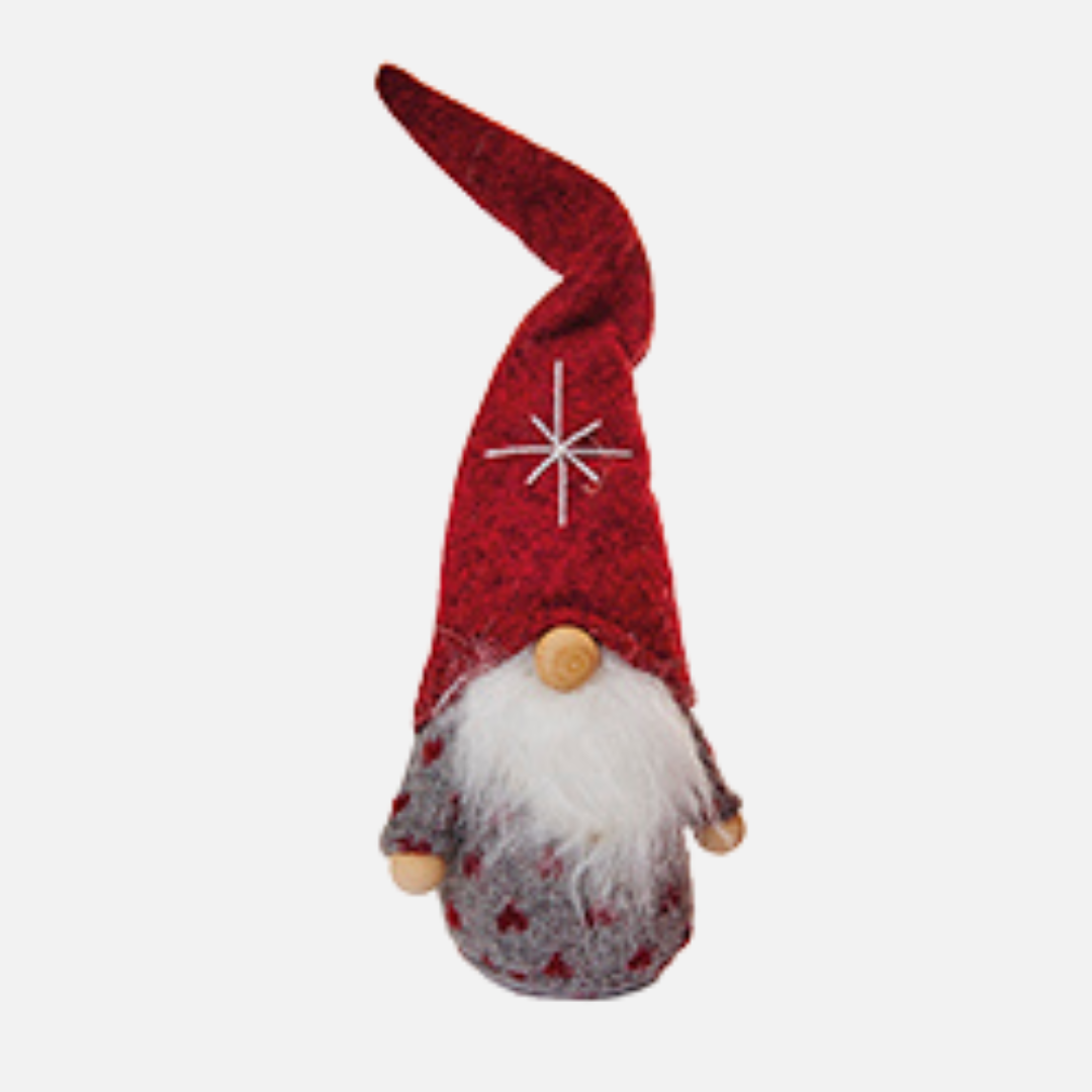 Santa Gnomes w/ Embroidered Star on Hat