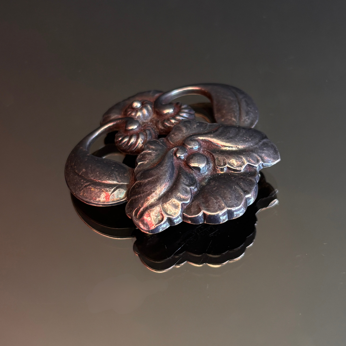 Vintage Georg Jensen Orchid Brooch #97