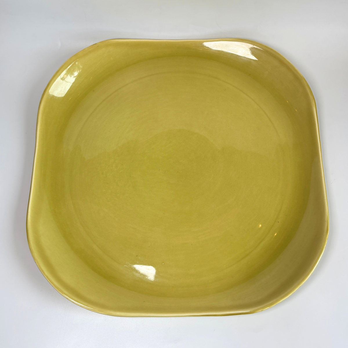 1940's Russel Wright Square Chartreuse Serving Tray
