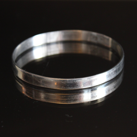 Vintage Mexican Taxco Silver Bangle