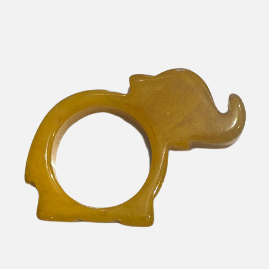 Vintage Catalin (Bakelite) Elephant Napkin Ring