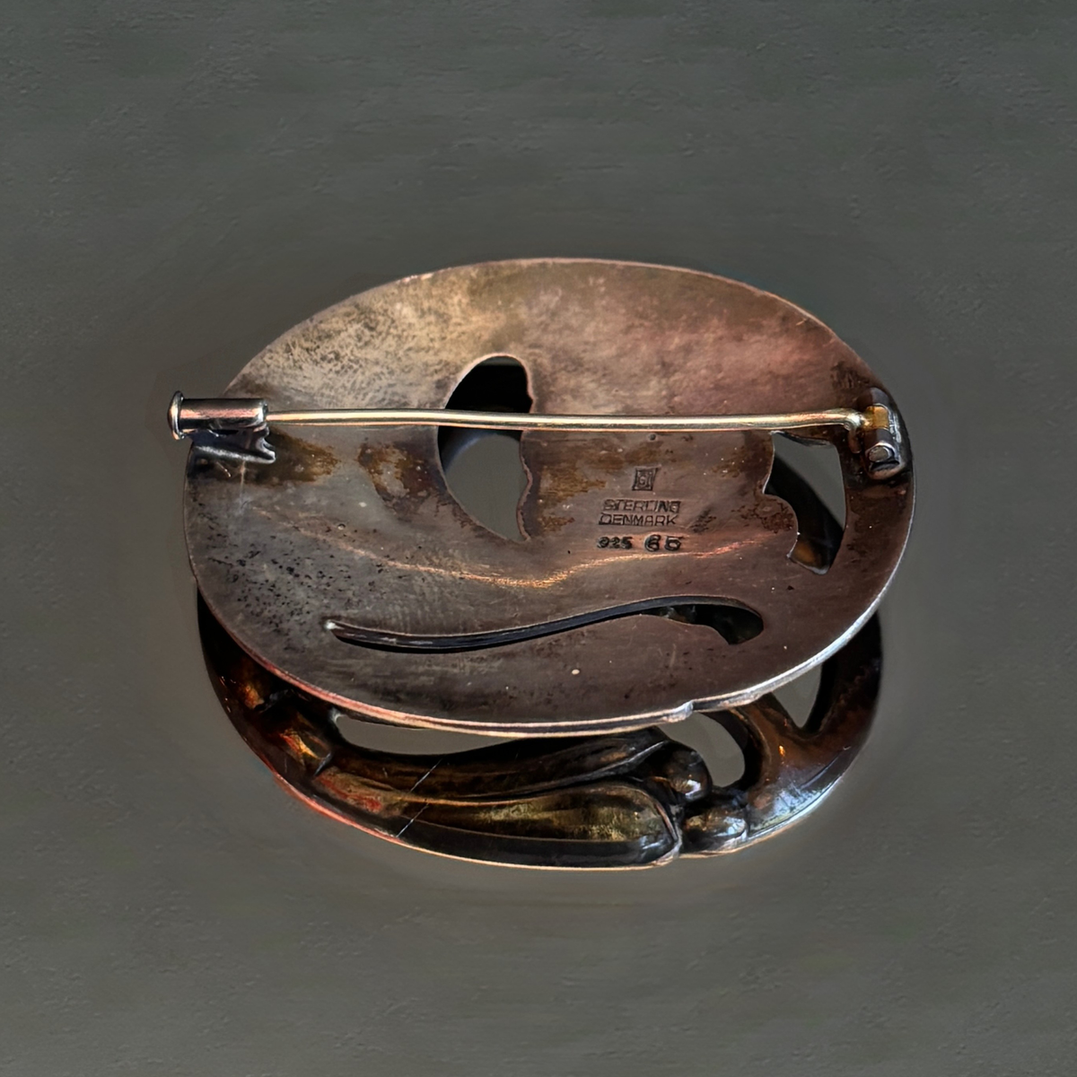 Vintage Georg Jensen Flower Brooch # 328