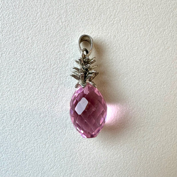 Pink Crystal Pineapple Pendant (42)