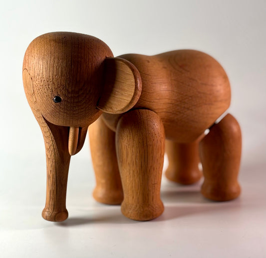 Vintage Kay Bojesen Denmark Mid Century Wood Elephant