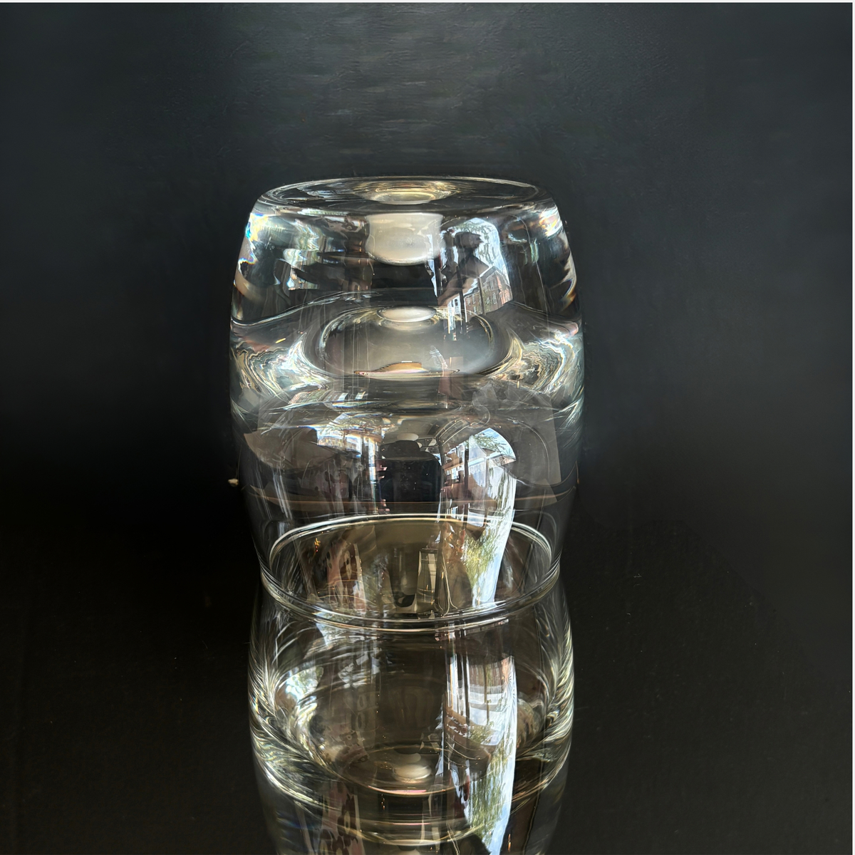 Vintage Krosno Bubble Bottom Whiskey Tumbler