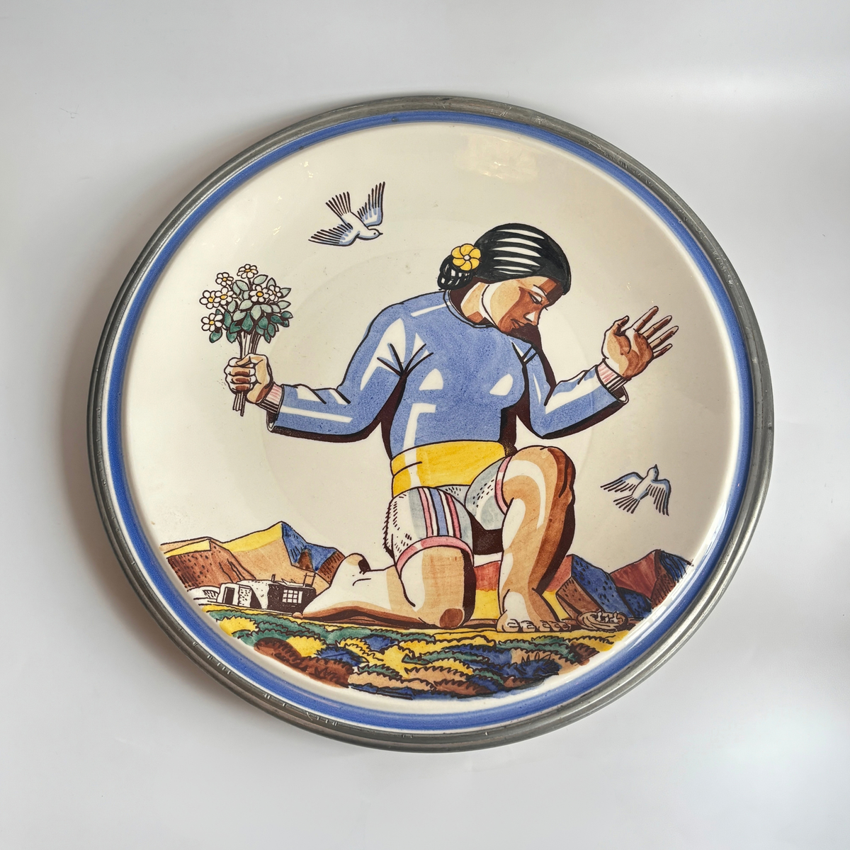 Vintage Rockwell Kent Vernon Hills Salamina Serving Platter