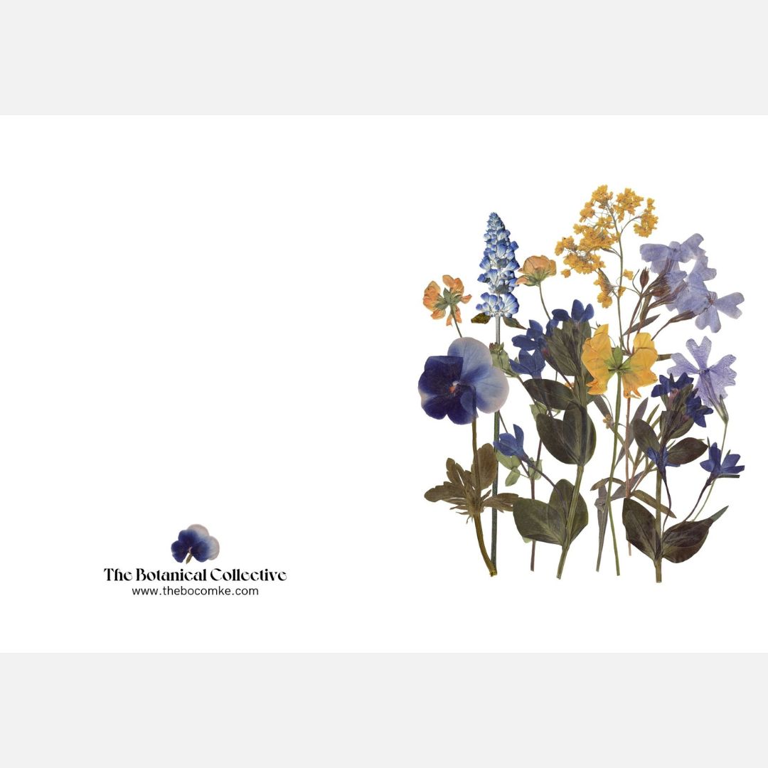The BoCo Pressed Flower Art Print Greeting Cards