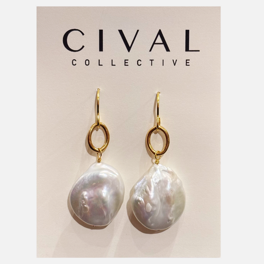 CIVAL Collective Whisper Pearl Earrings