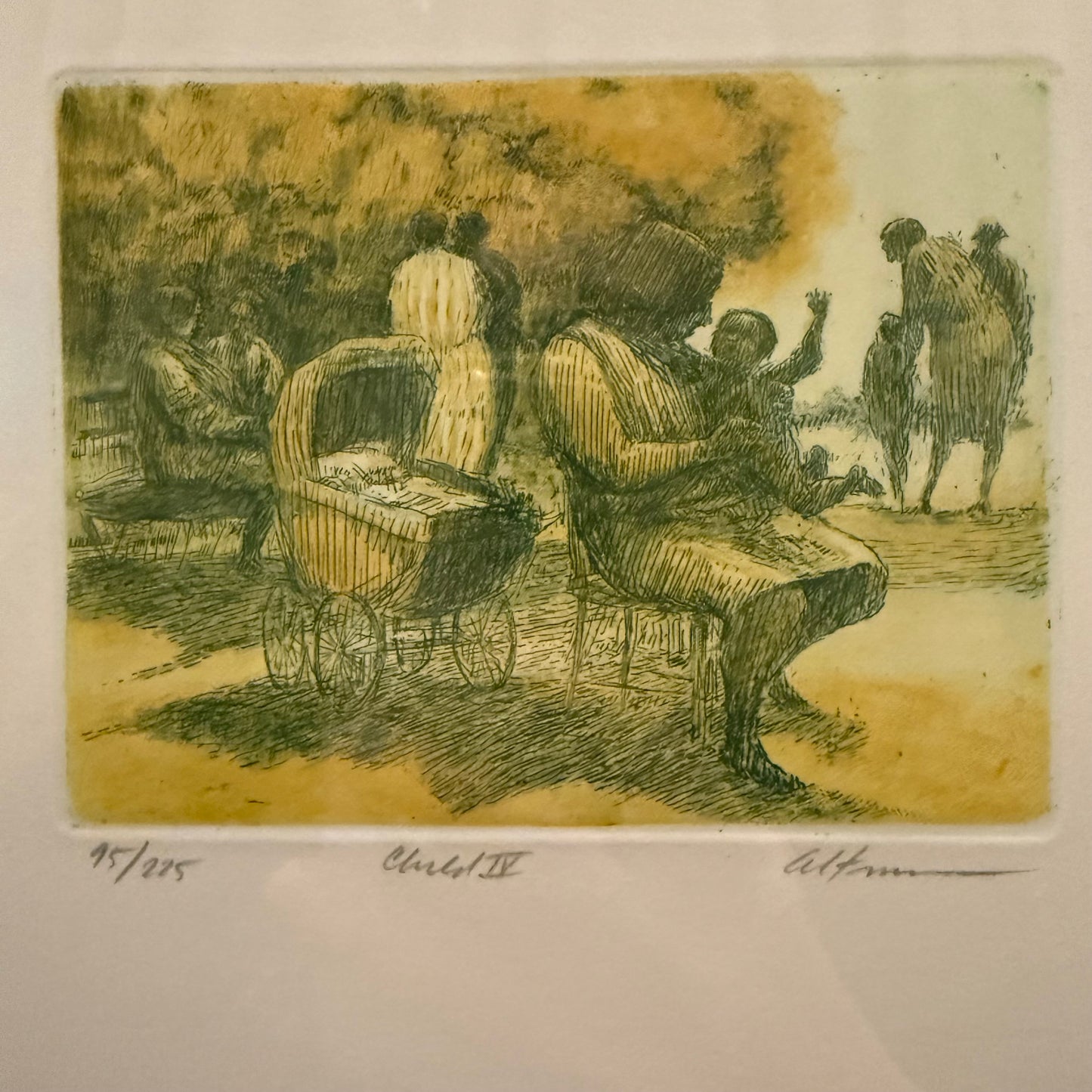 Vintage Harold Altman "Child IV" Aquatint with Etching