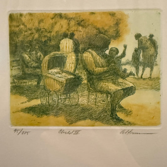 Vintage Harold Altman "Child IV" Aquatint with Etching