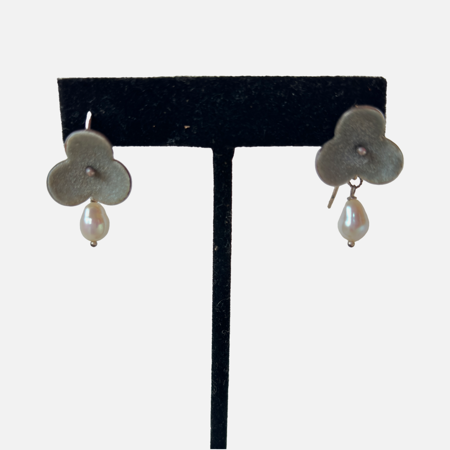 Baroque Pearl & Sterling Silver Drop Earrings (62)