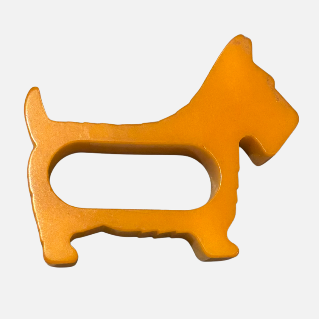 Vintage Catalin (Bakelite) Dog Napkin Ring