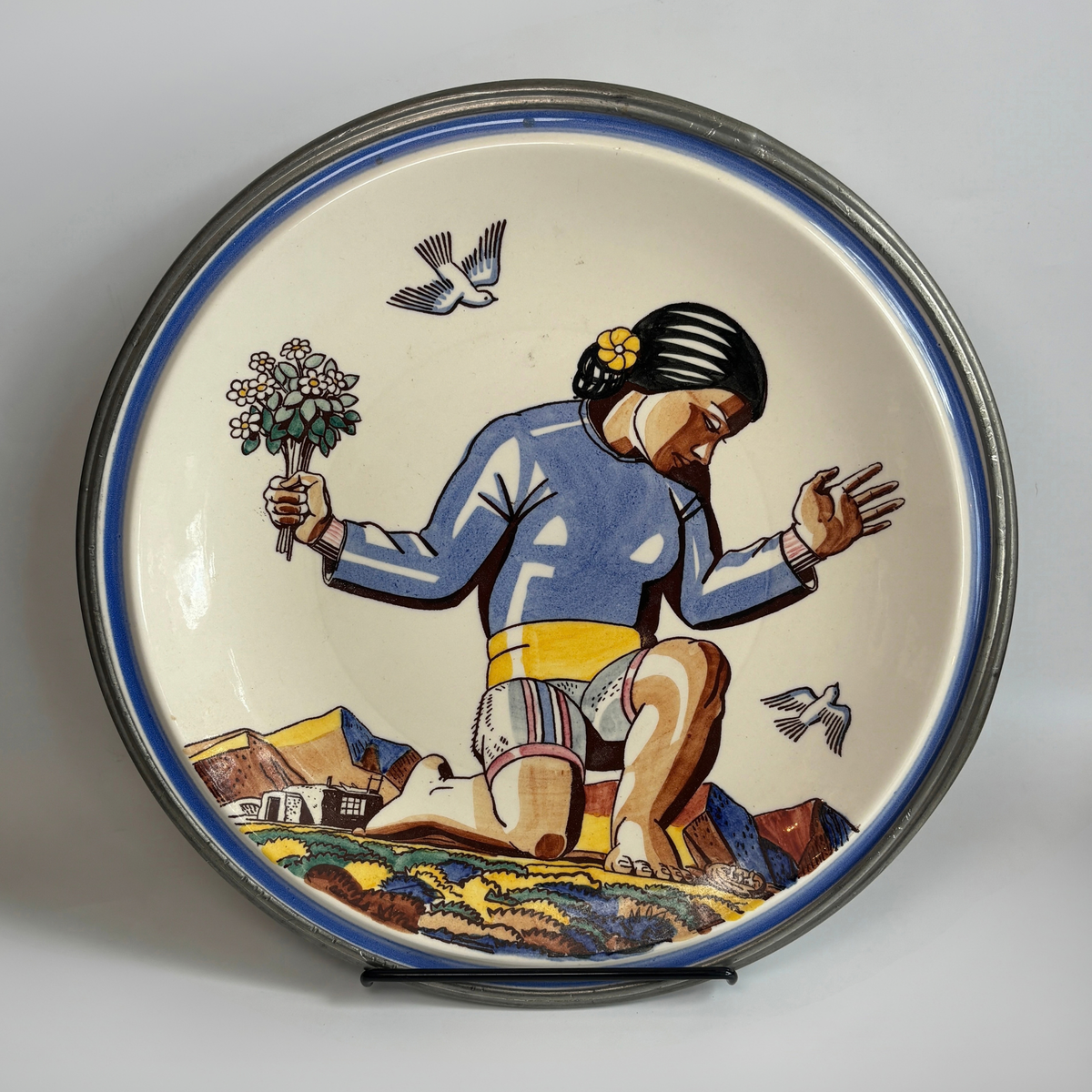Vintage Rockwell Kent Vernon Hills Salamina Serving Platter