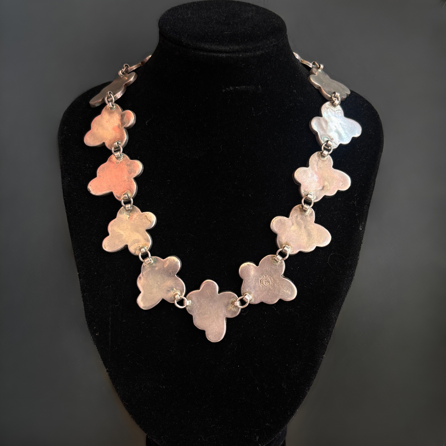 Vintage Taxco Abalone & Sterling Silver Necklace