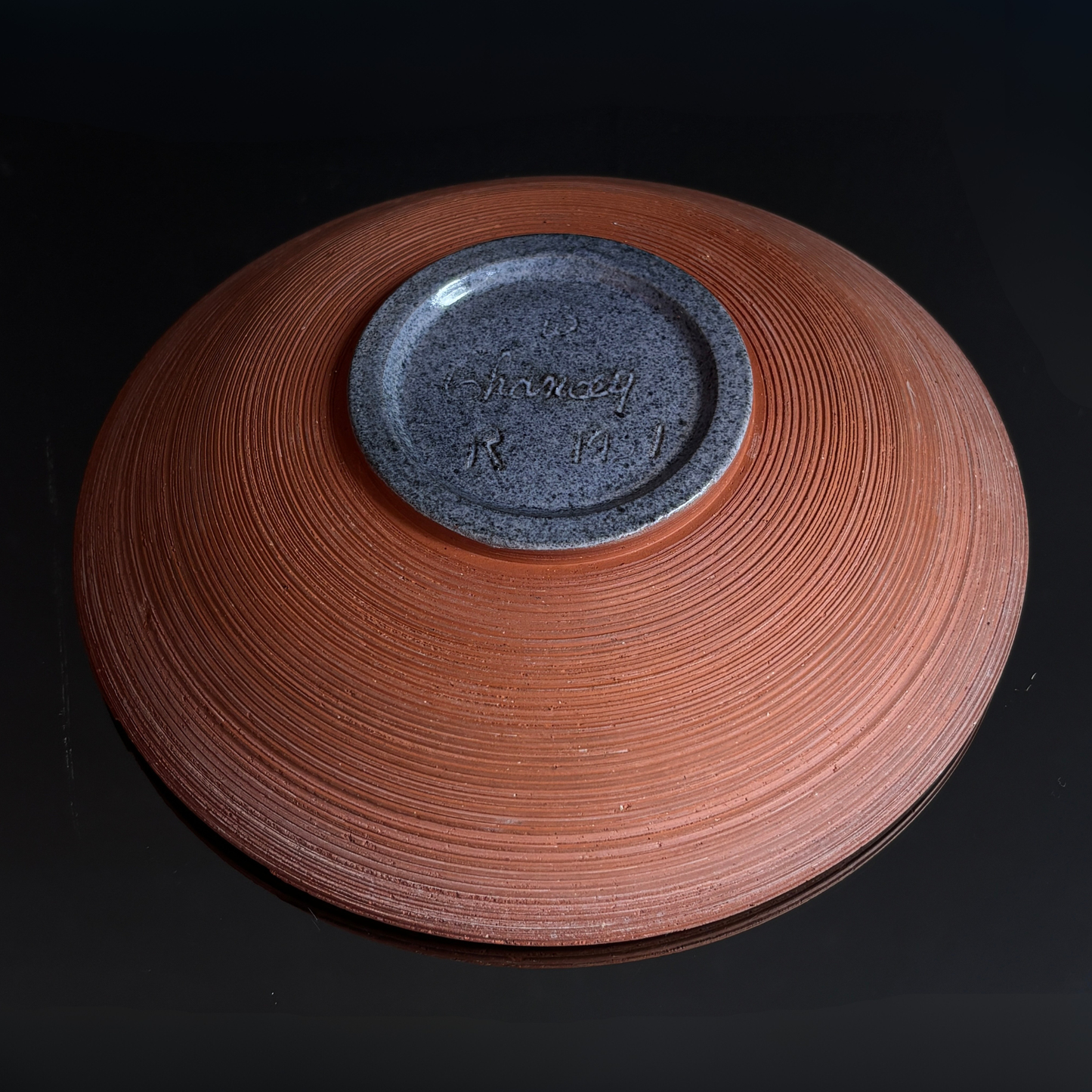 Vintage William Chancey Glazed Pottery Dish