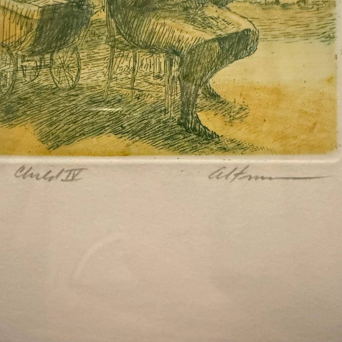 Vintage Harold Altman "Child IV" Aquatint with Etching