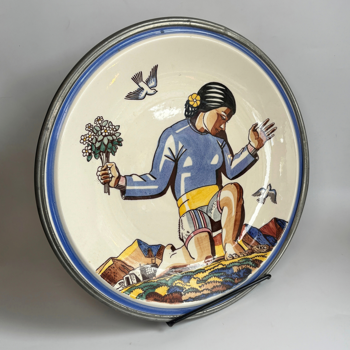 Vintage Rockwell Kent Vernon Hills Salamina Serving Platter