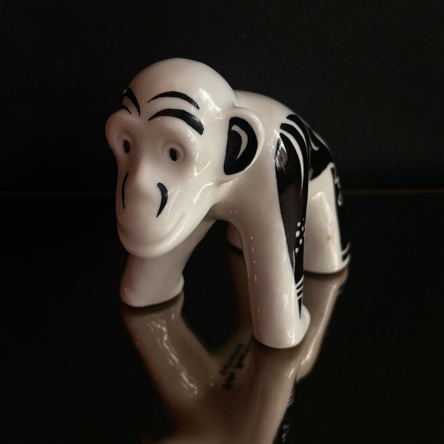 Vintage Fein Bayreuth Sophienthal Gorilla Porcelain Figurine