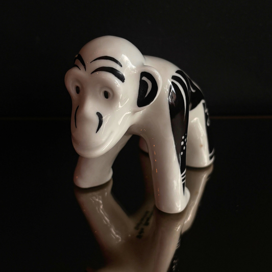 Vintage Fein Bayreuth Sophienthal Gorilla Porcelain Figurine