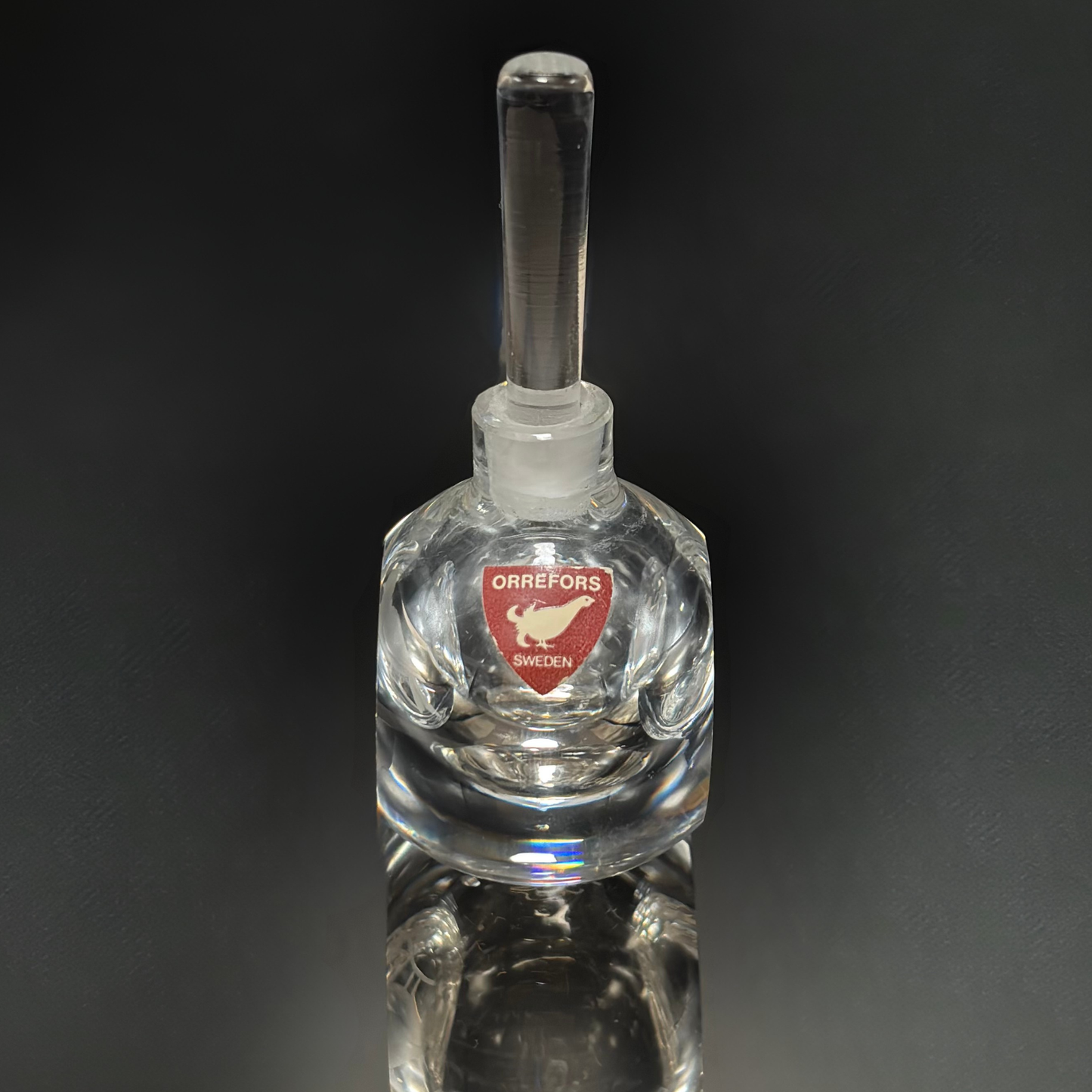 Vintage Orrefors Glass Perfume Bottle