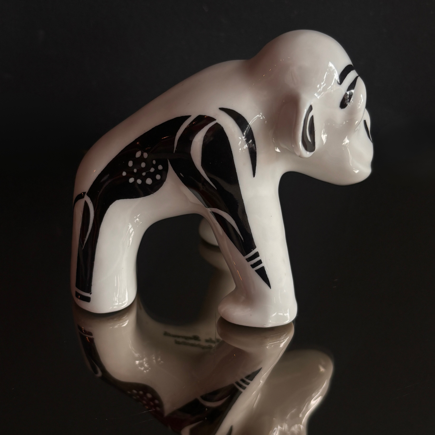 Vintage Fein Bayreuth Sophienthal Gorilla Porcelain Figurine