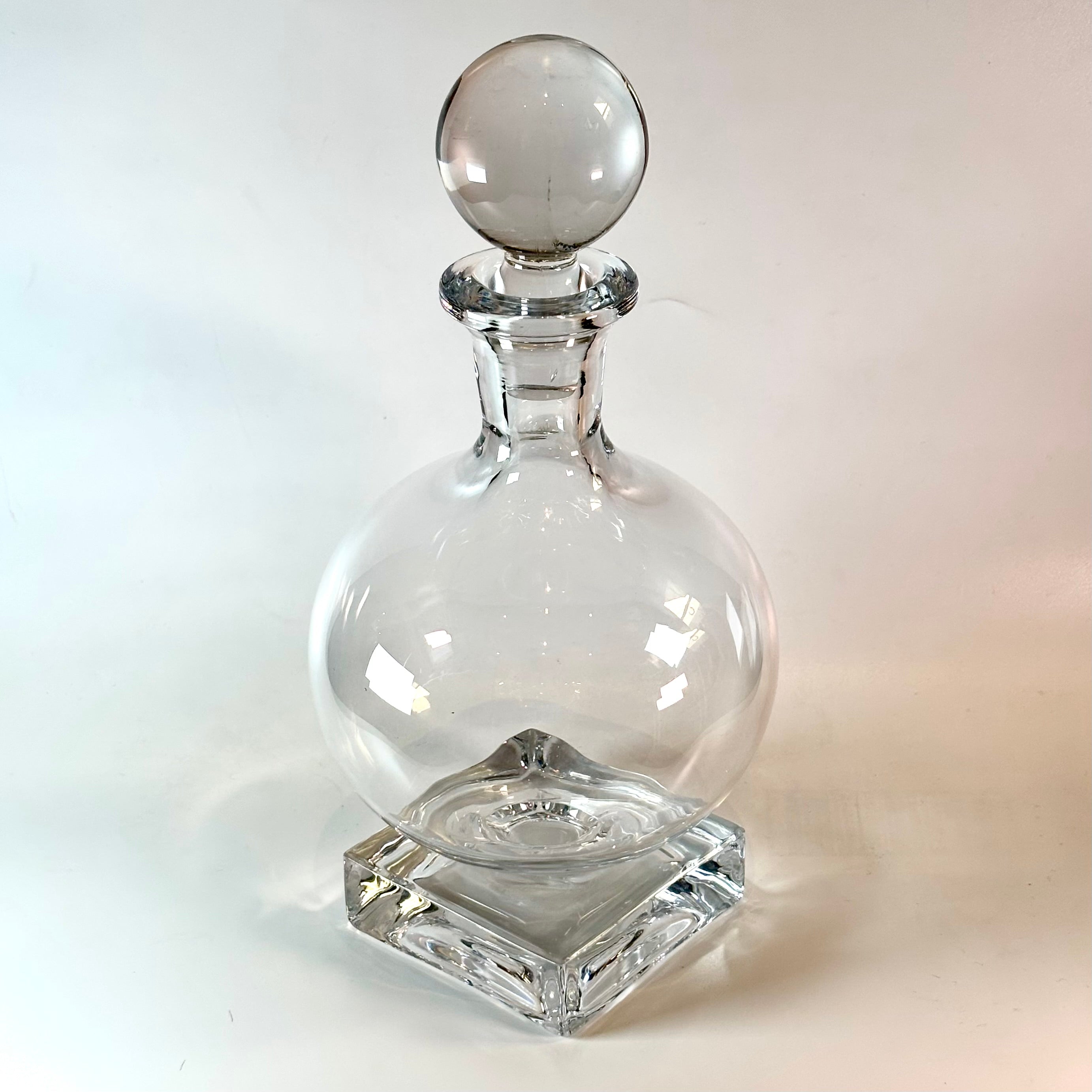 Vintage Art Deco Lead Crystal Decanter