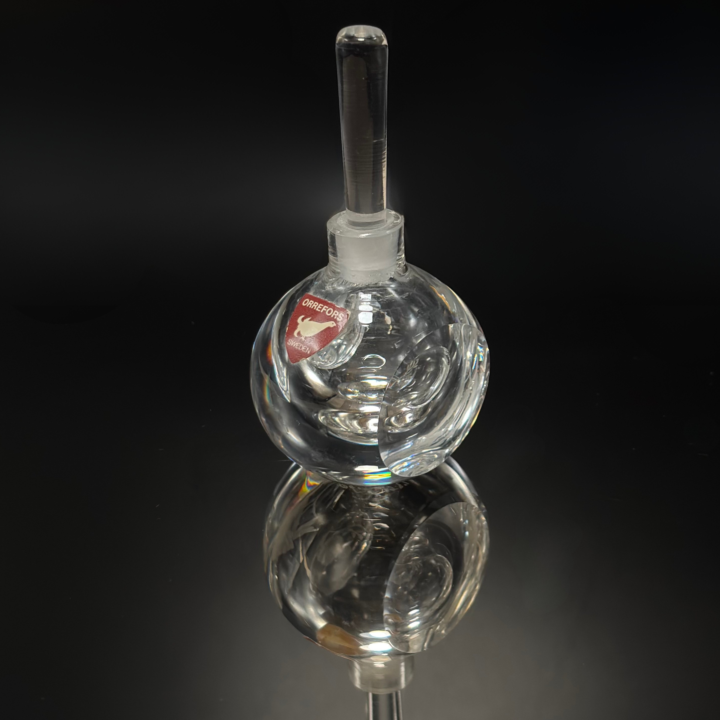 Vintage Orrefors Glass Perfume Bottle