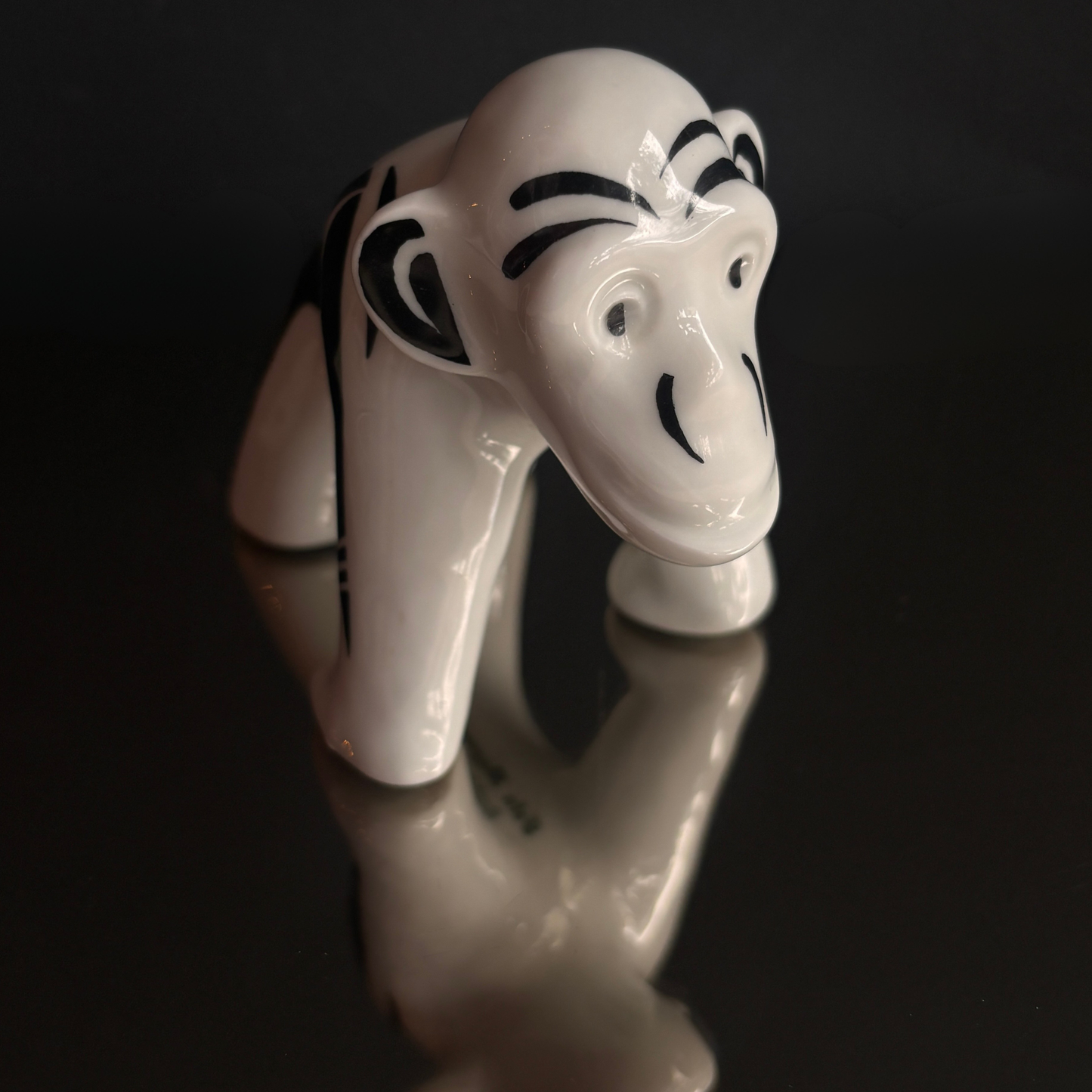 Vintage Fein Bayreuth Sophienthal Gorilla Porcelain Figurine
