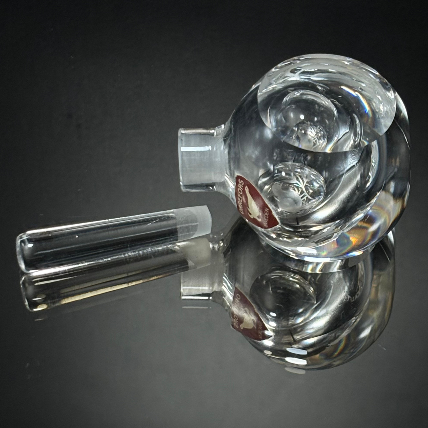 Vintage Orrefors Glass Perfume Bottle