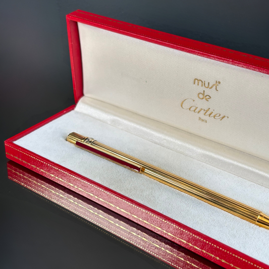 Vintage Must de Cartier Pen with Case