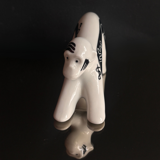 Vintage Fein Bayreuth Sophienthal Monkey Porcelain Figurine