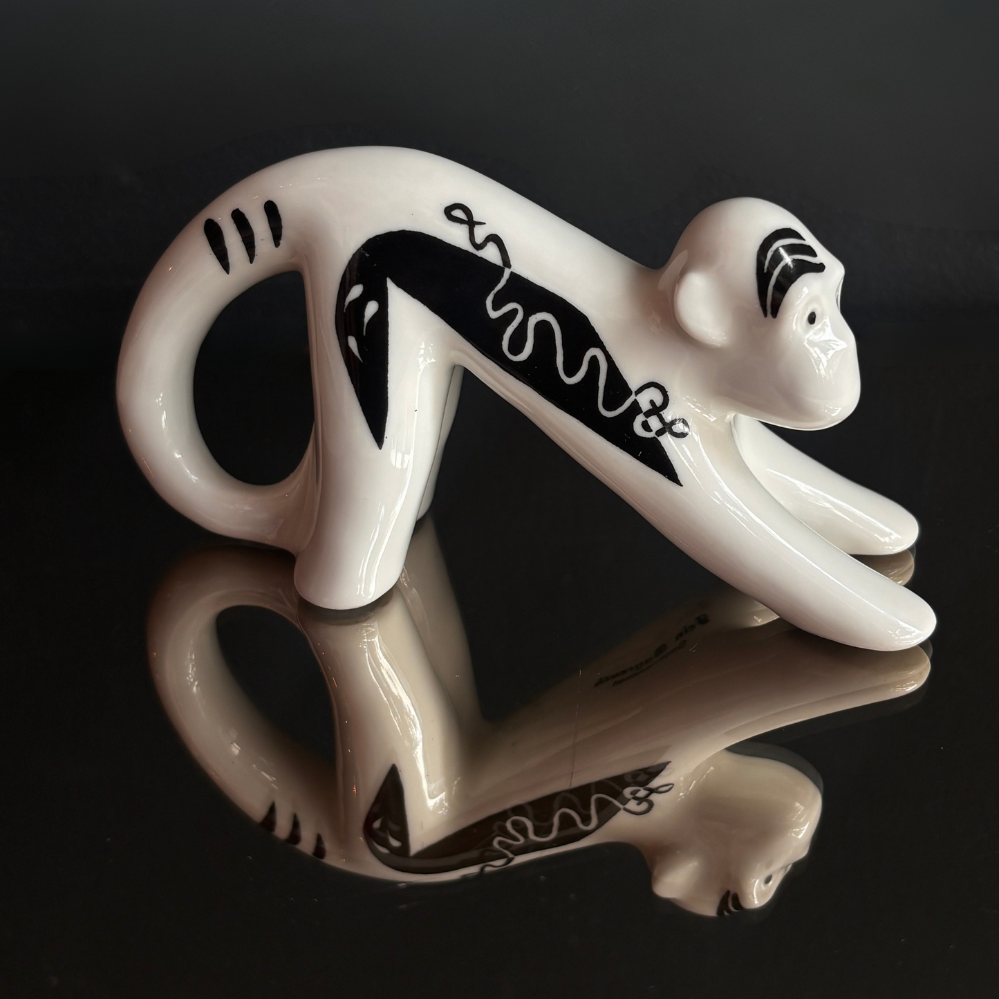 Vintage Fein Bayreuth Sophienthal Monkey Porcelain Figurine