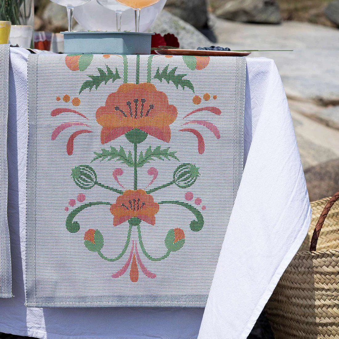 Ekelund Lindas Vallmo Kitchen Towel