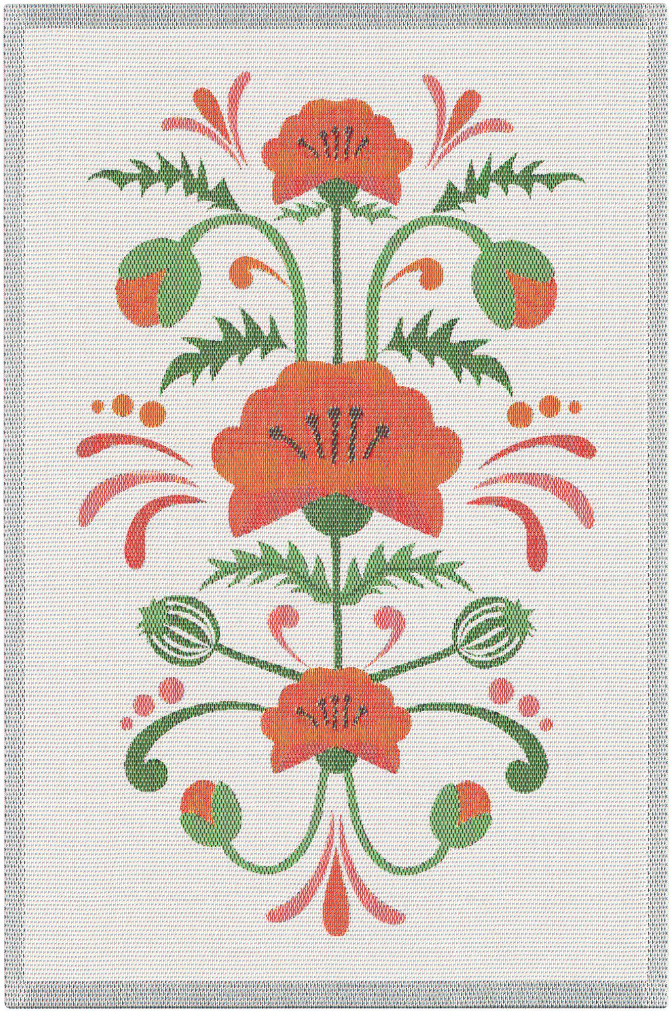 Ekelund Lindas Vallmo Kitchen Towel