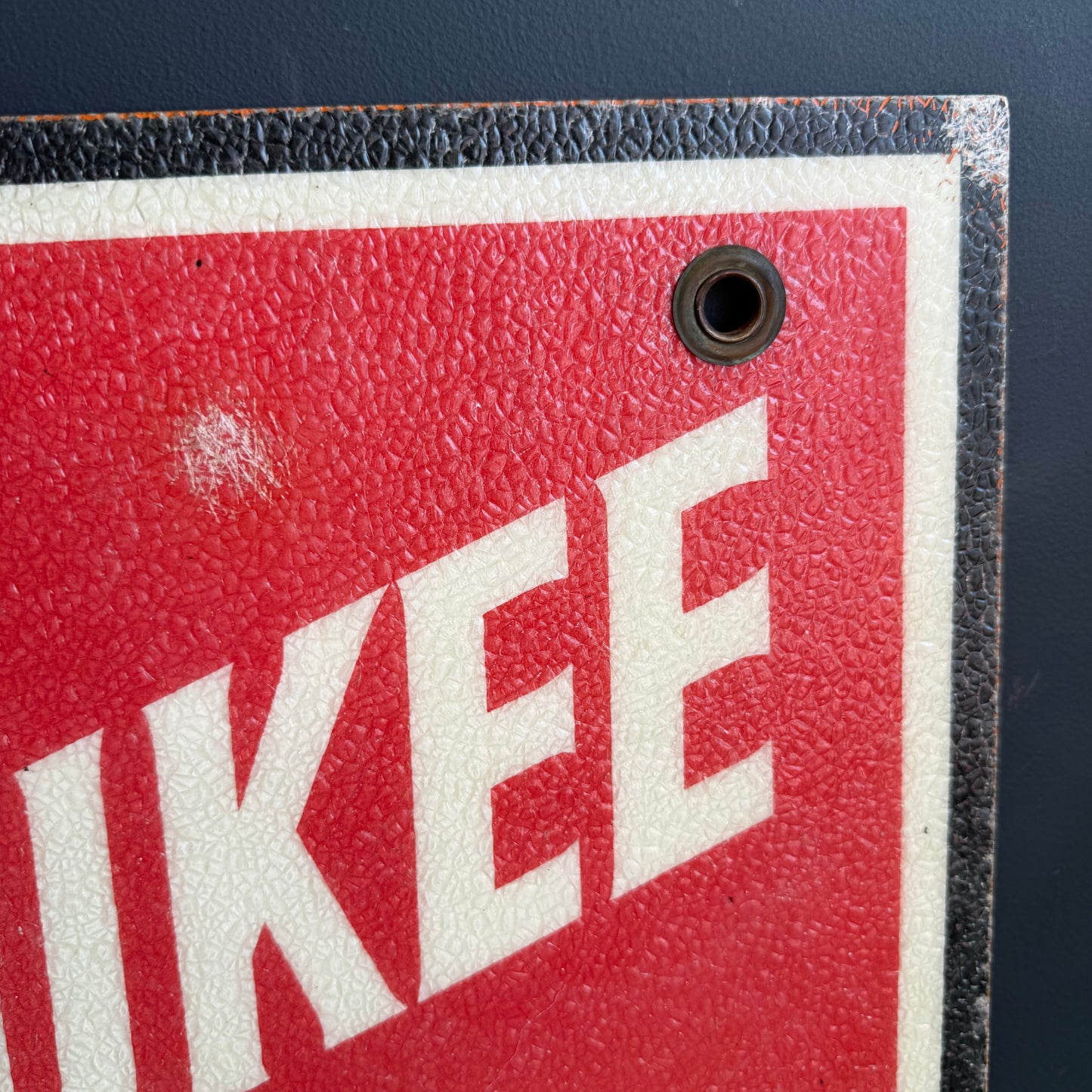 Vintage Milwaukee Road Fiberglass Railroad Sign
