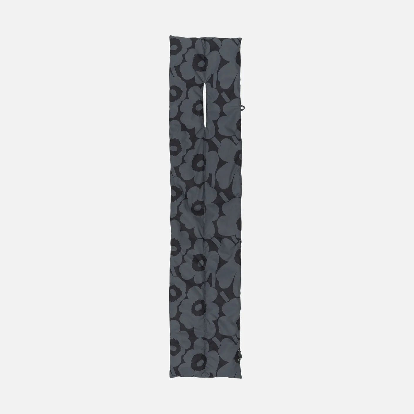 Black and Gray Unikko Croma Scarf by Marimekko
