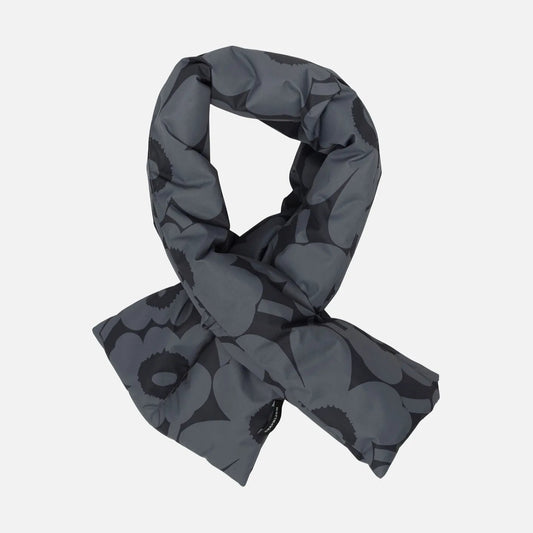 Croma Unikko Scarf in gray and black by Marimekko