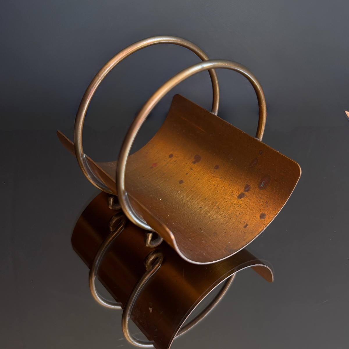 Vintage Revere Copper & Brass Matchstick Holder