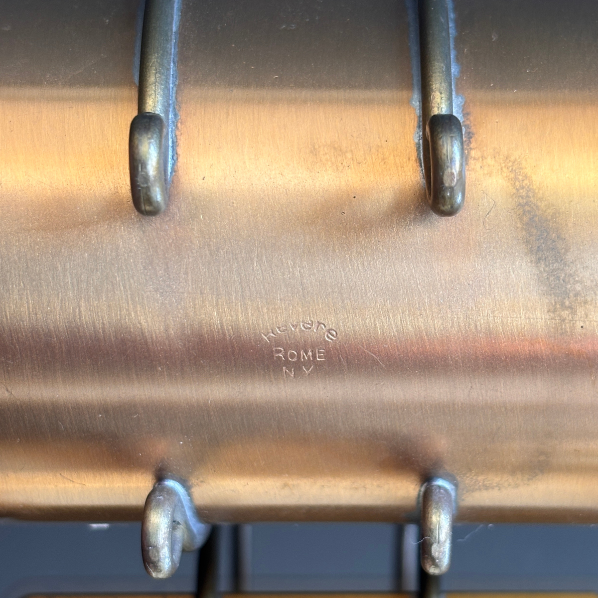 Vintage Revere Copper & Brass Matchstick Holder