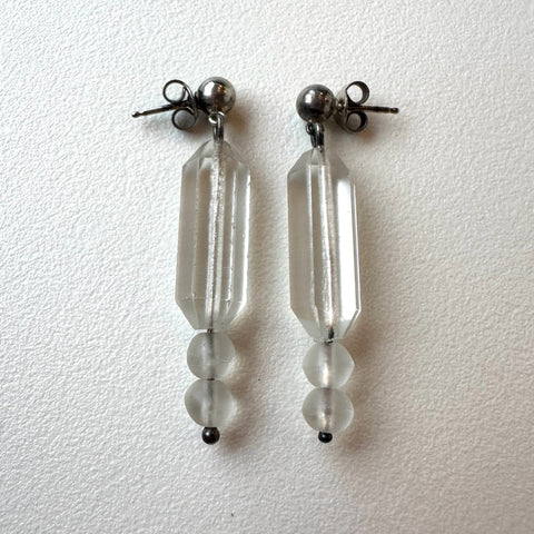 Czech Glass and Sterling Earrings (52)