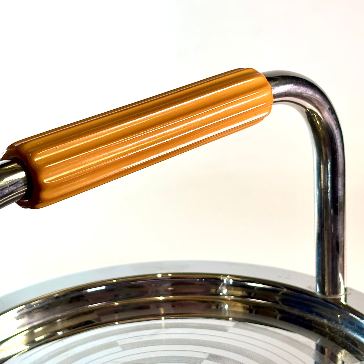 Chase Chrome Two Tier Cake Stand w/ Bakelite Handle