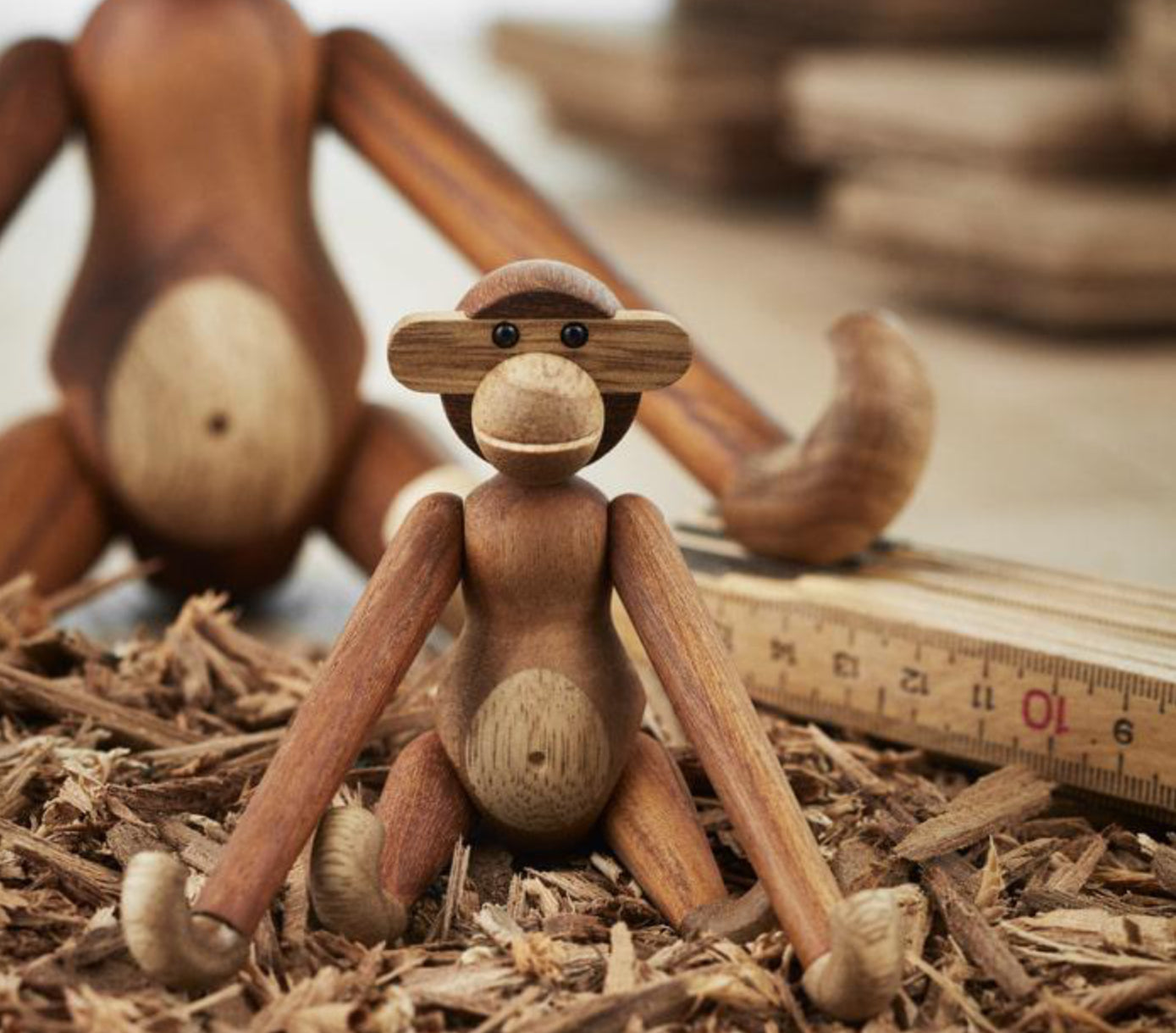 Kay Bojesen Mini Monkey Wooden Figurine