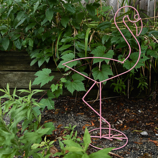Vintage Flamingo Wire Sculpture