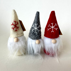 Small Gnome with Snowflake Hat