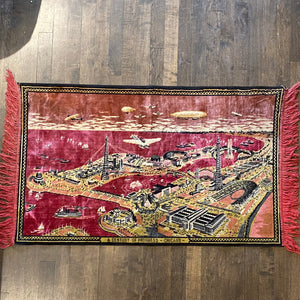 1933 Chicago World's Fair Vintage Tapestry