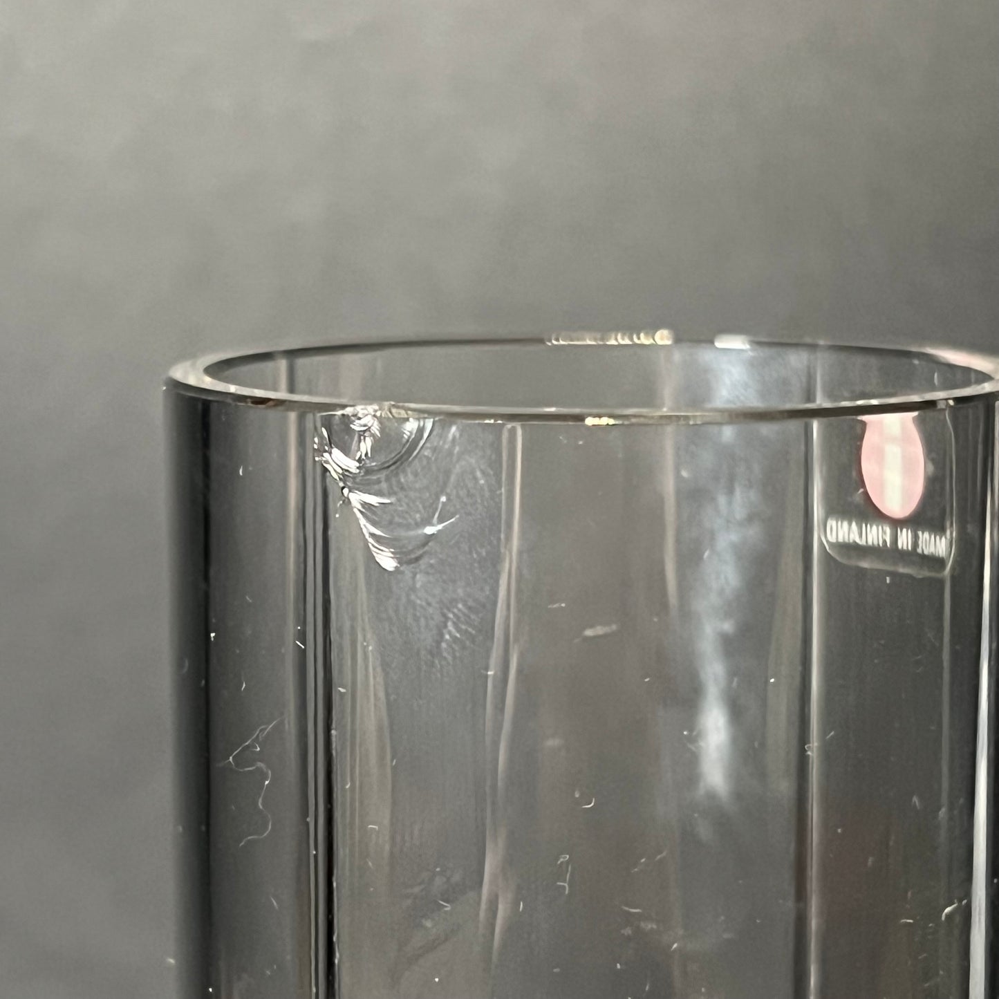 Vintage Iittala Geo Bud Vase, 8"