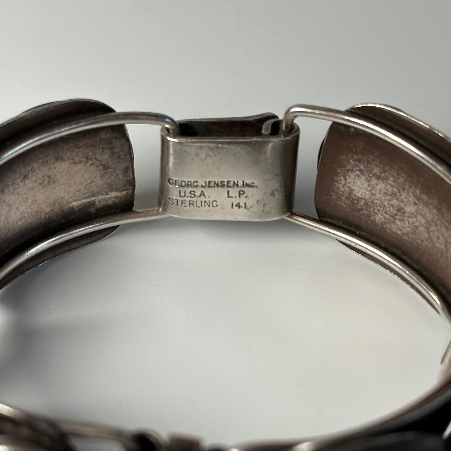 Vintage Georg Jensen USA Alphonse La Paglia Sterling Swirl Bracelet